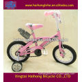 New type four wheel pink color kids bicycles on sale